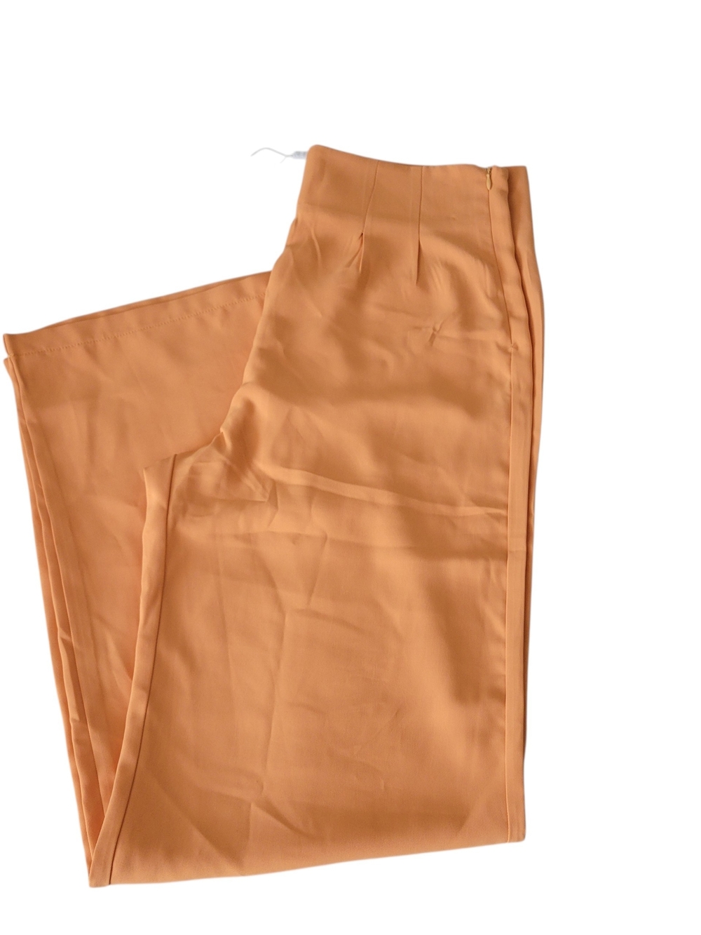 Cienta Wide-Leg High-Waist Pants in Peachy Tan